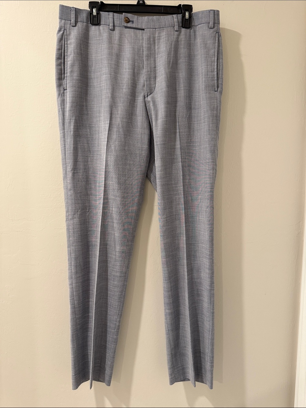 Lauren Ralph Lauren Men’s Dress Pants 36x34 Blue Gray Stretch Classic Fit